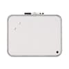 Mastervision Magnetic Dry Erase Board, 11 x 14, White Plastic Frame CLK030203